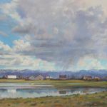 Алтайский пейзаж. Бумага, пастель, 29х39, 2024 г. | Altai landscape. Paper, pastel, 29x39, 2024