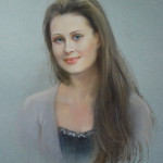 Юлия портрет пастель 2011