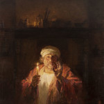 Рембрандт. Навстречу вечности. Холст, масло; 105х100см; 2019г. | Rembrandt. Towards eternity. Canvas, oil; 105х100cm; 2019